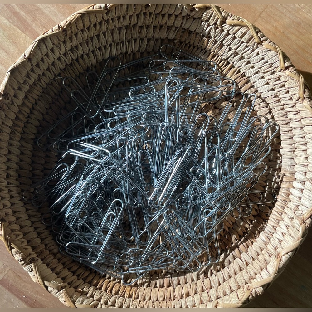 Bundle Of Silver Paper Clips